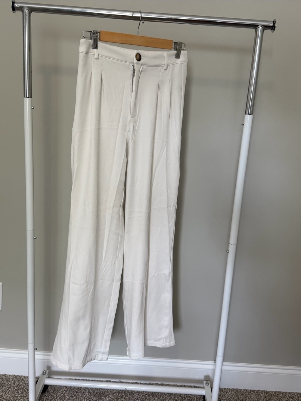SHEIN white Wide Leg Pants